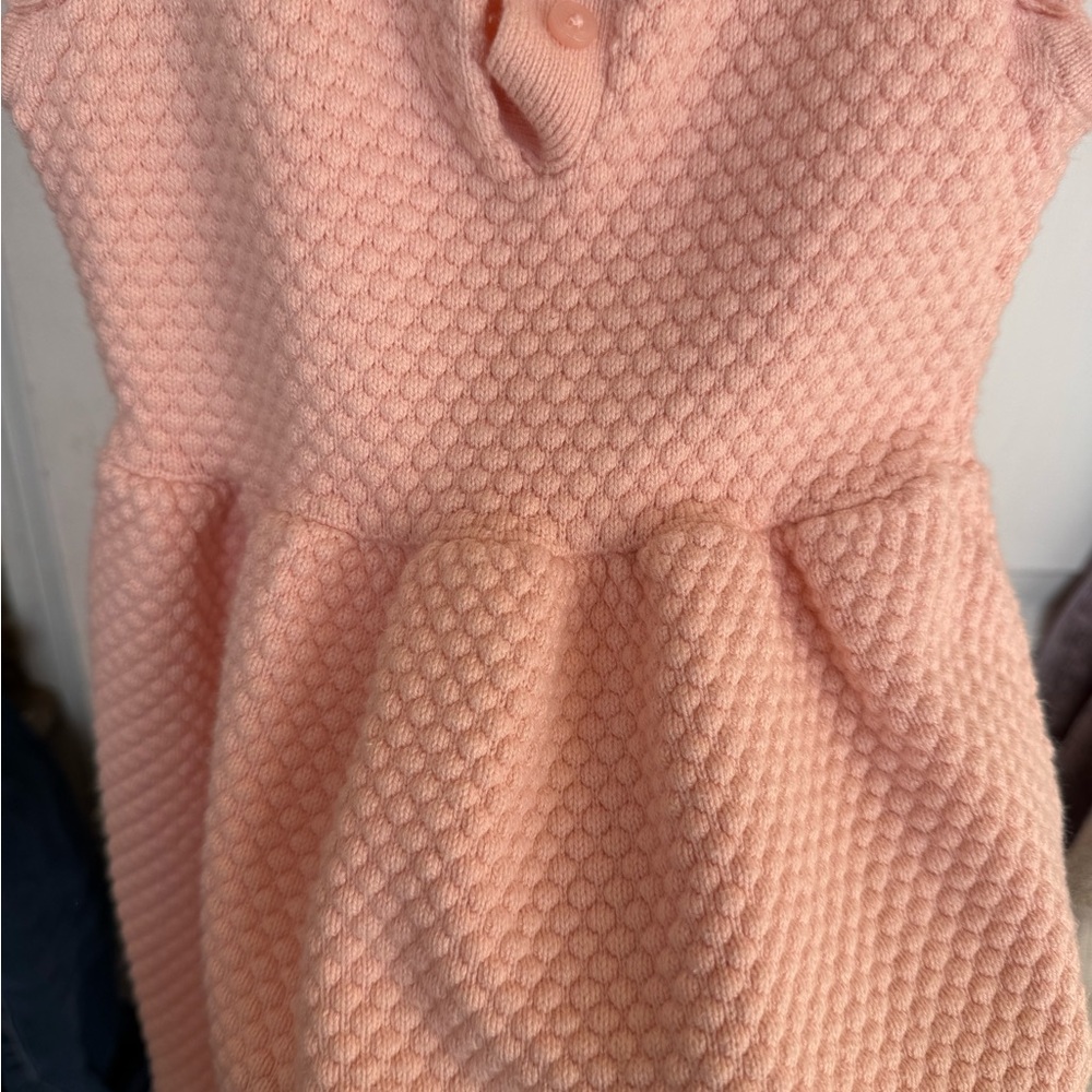 JANIE AND JACK Peach Ruffled Sweater Dress - Picture 5 of 6